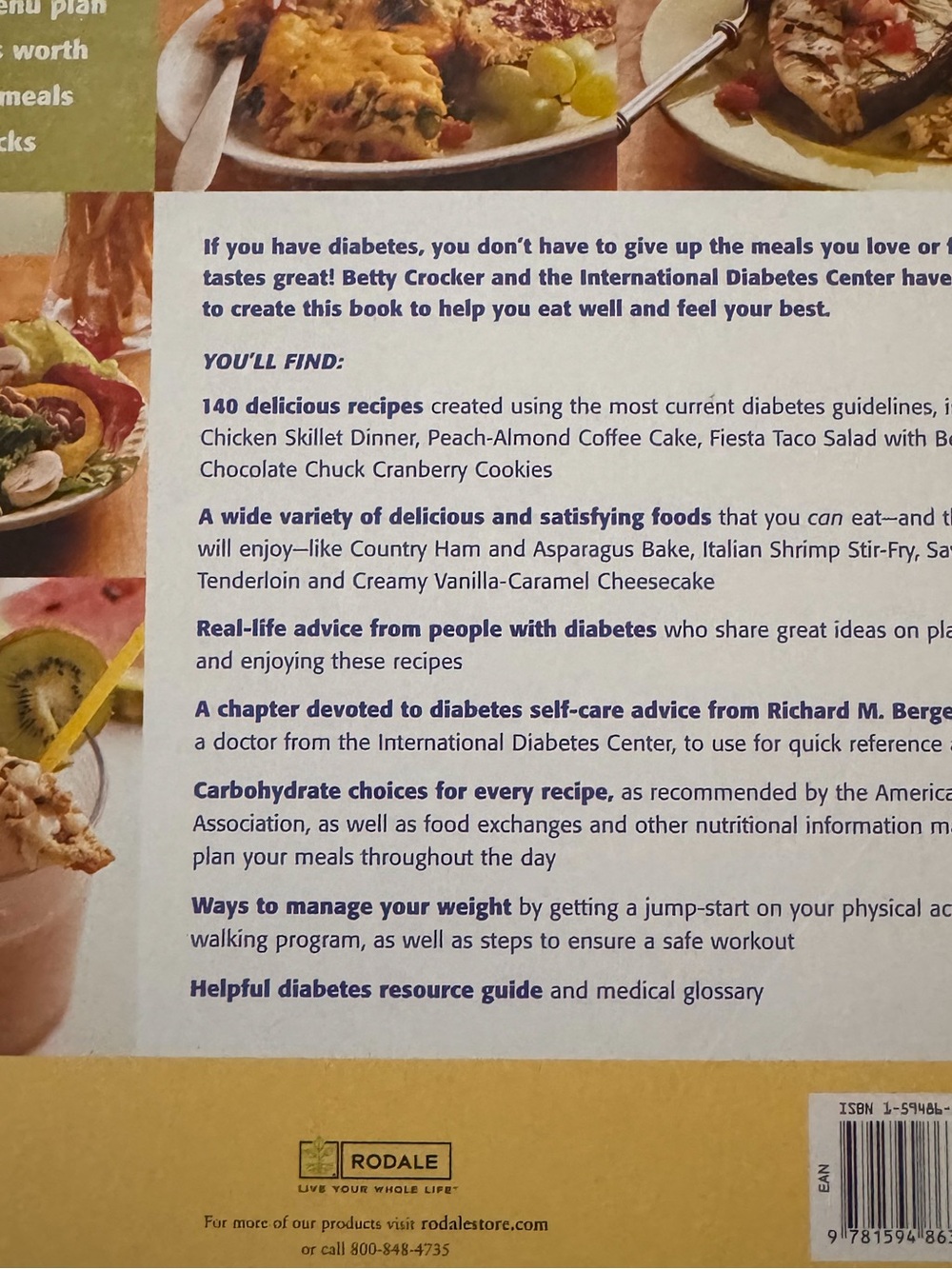 Betty Crocker’s Diabetes Cookbook - Picture 2 of 4